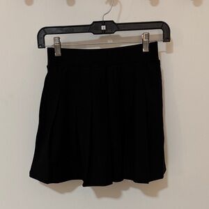 Classic Black Pleated Skirt